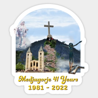 Medjugorje 41 years Sticker